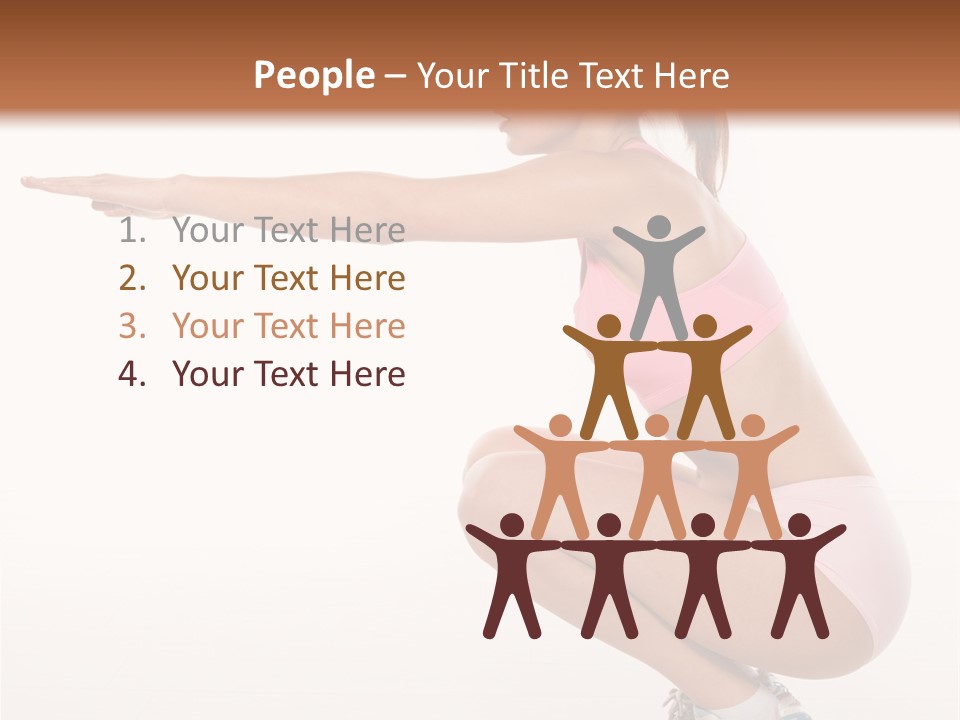 Model Cheerful Girl PowerPoint Template