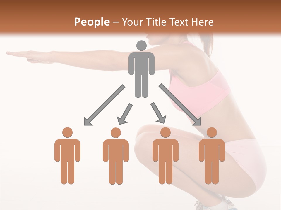 Model Cheerful Girl PowerPoint Template