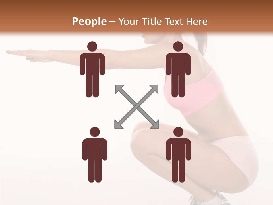 Model Cheerful Girl PowerPoint Template