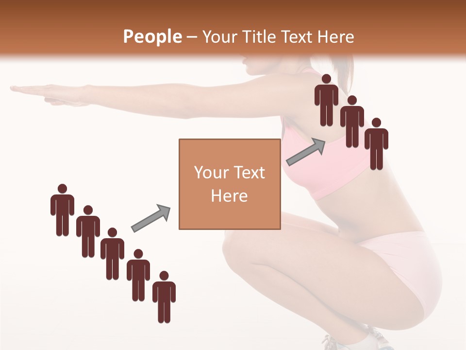 Model Cheerful Girl PowerPoint Template