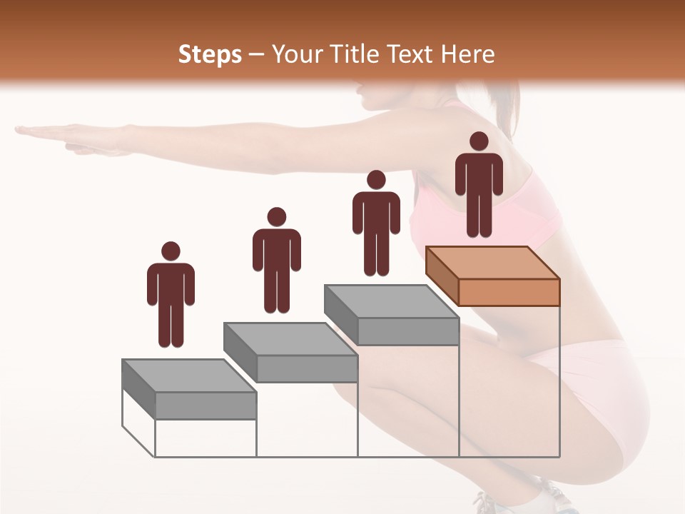 Model Cheerful Girl PowerPoint Template