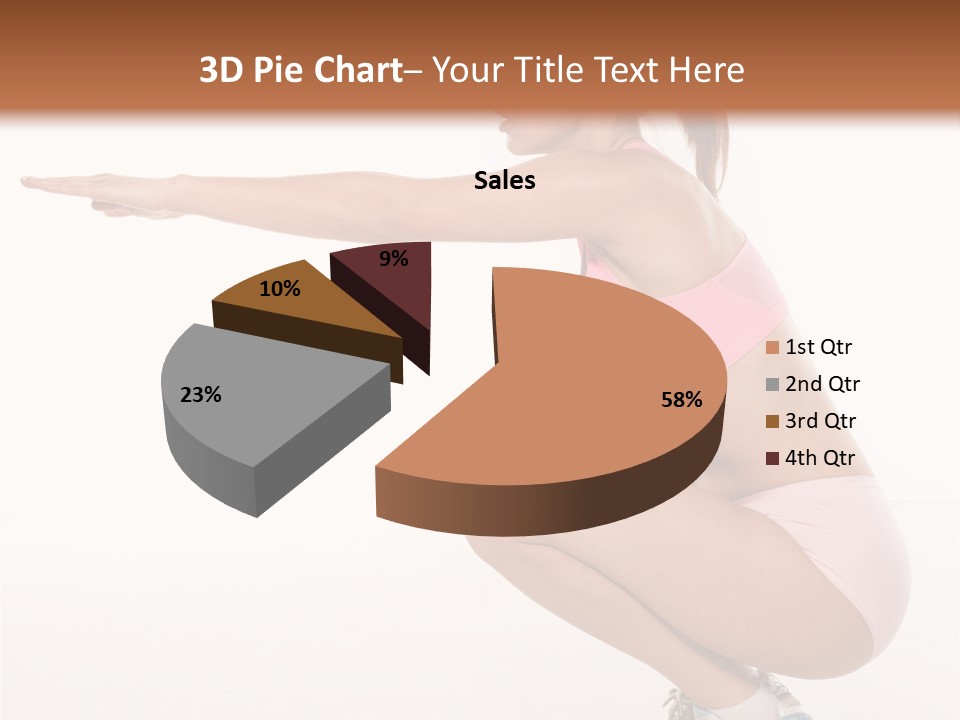 Model Cheerful Girl PowerPoint Template