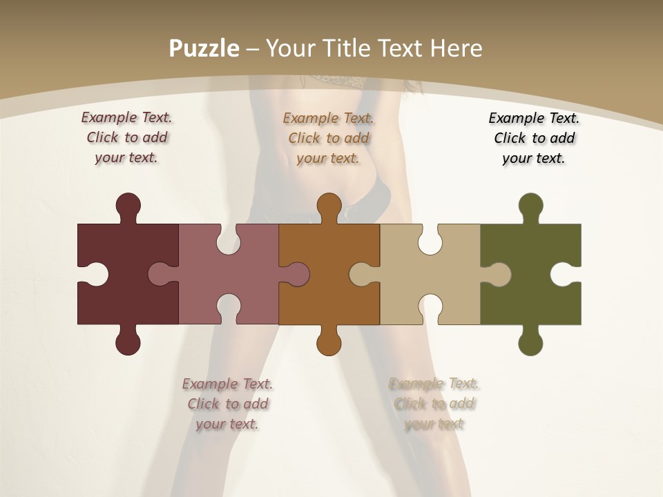 Woman Cute Face PowerPoint Template