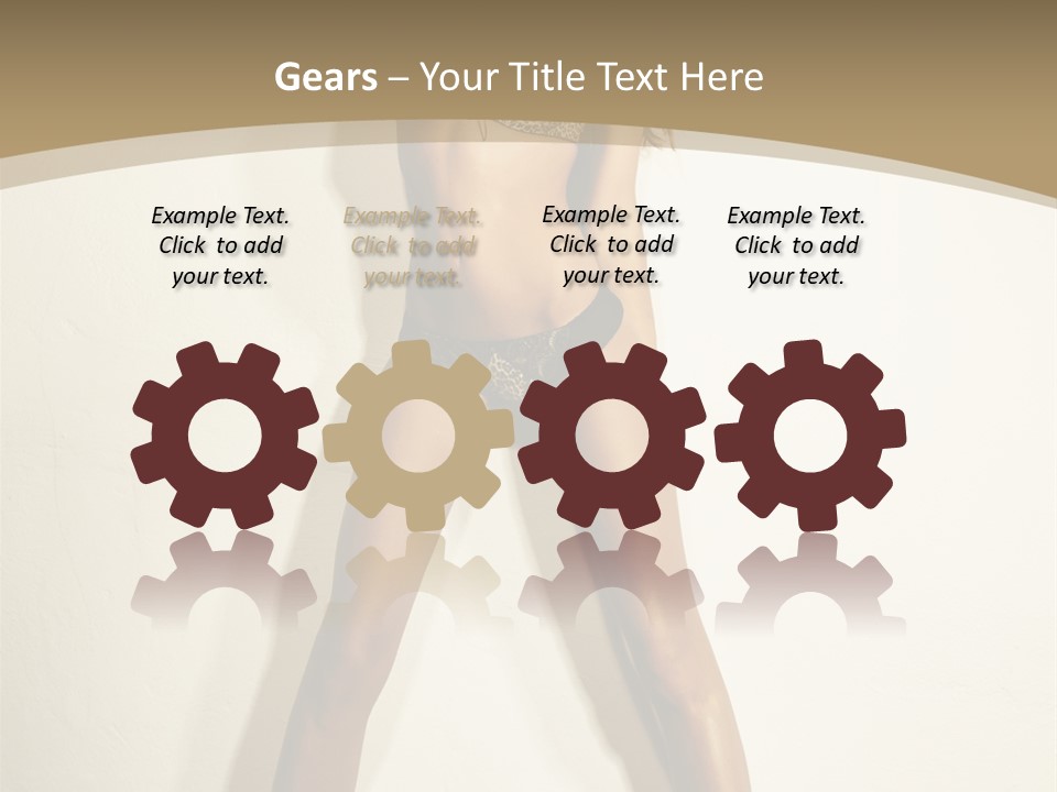 Woman Cute Face PowerPoint Template