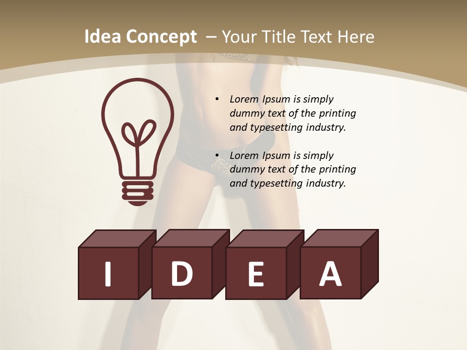 Woman Cute Face PowerPoint Template