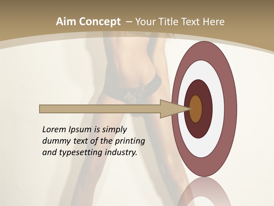 Woman Cute Face PowerPoint Template