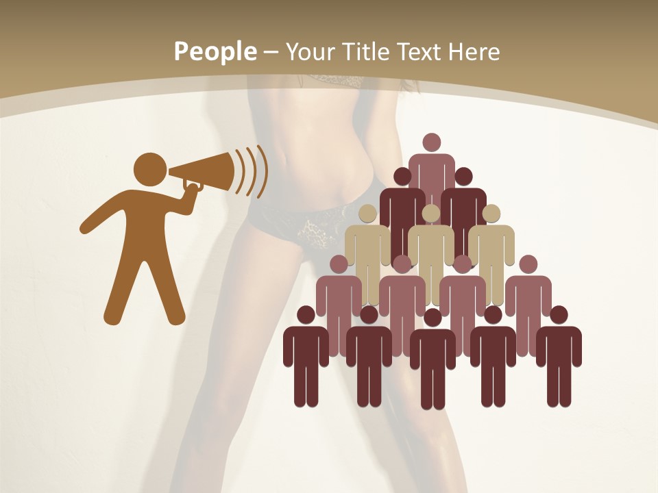 Woman Cute Face PowerPoint Template