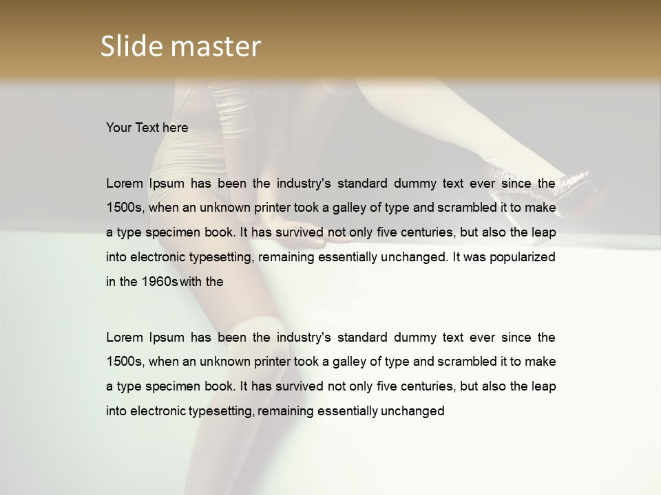 Hand Legs Elegant PowerPoint Template