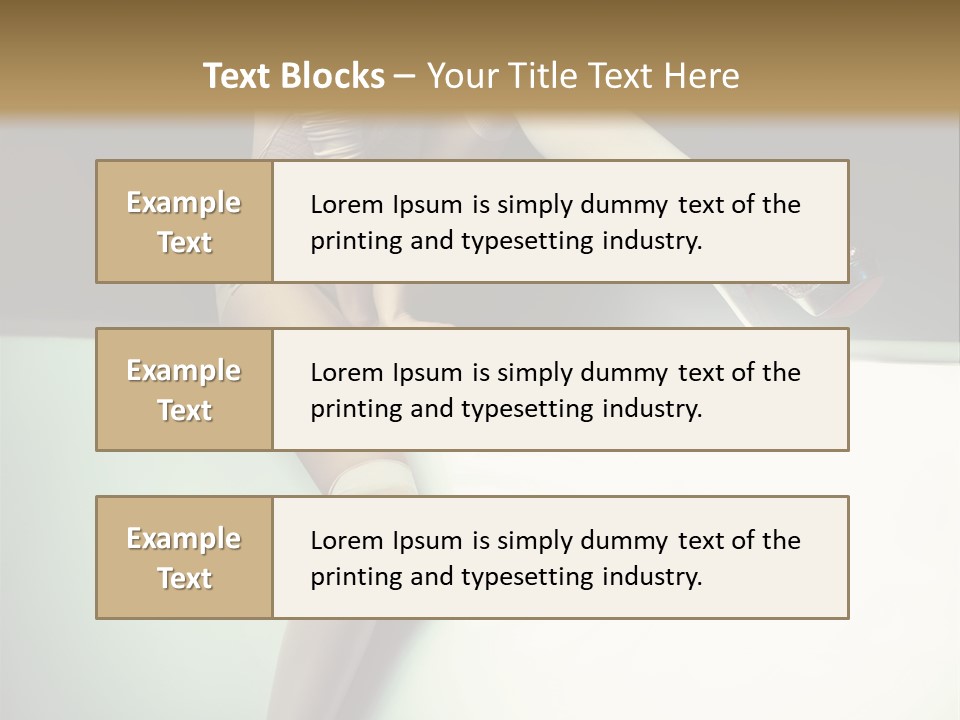 Hand Legs Elegant PowerPoint Template
