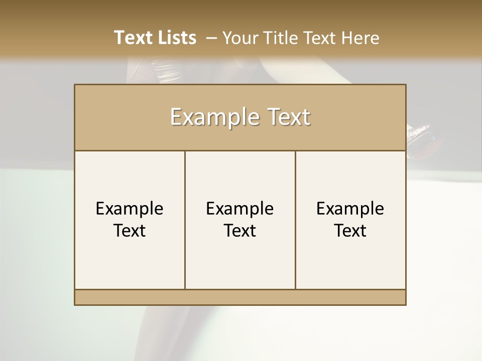 Hand Legs Elegant PowerPoint Template