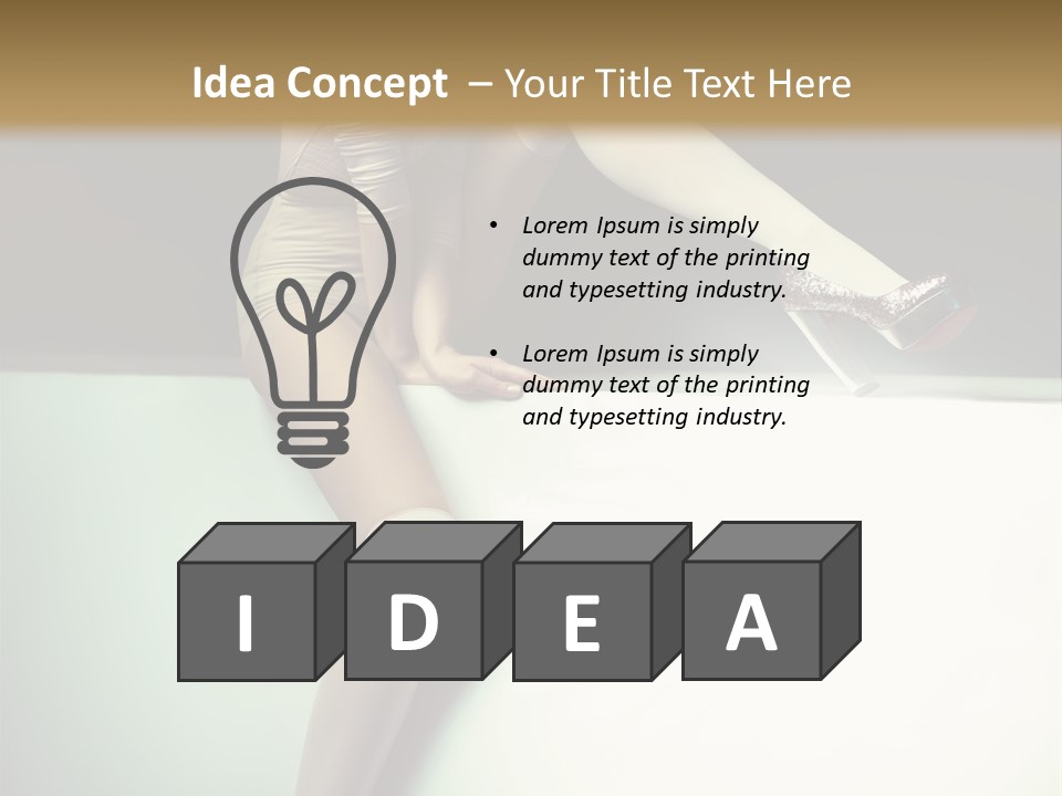Hand Legs Elegant PowerPoint Template