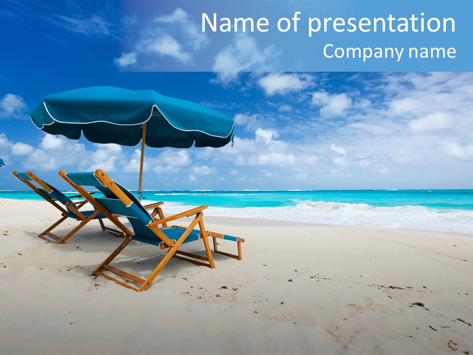 Water Summer Shore PowerPoint Template