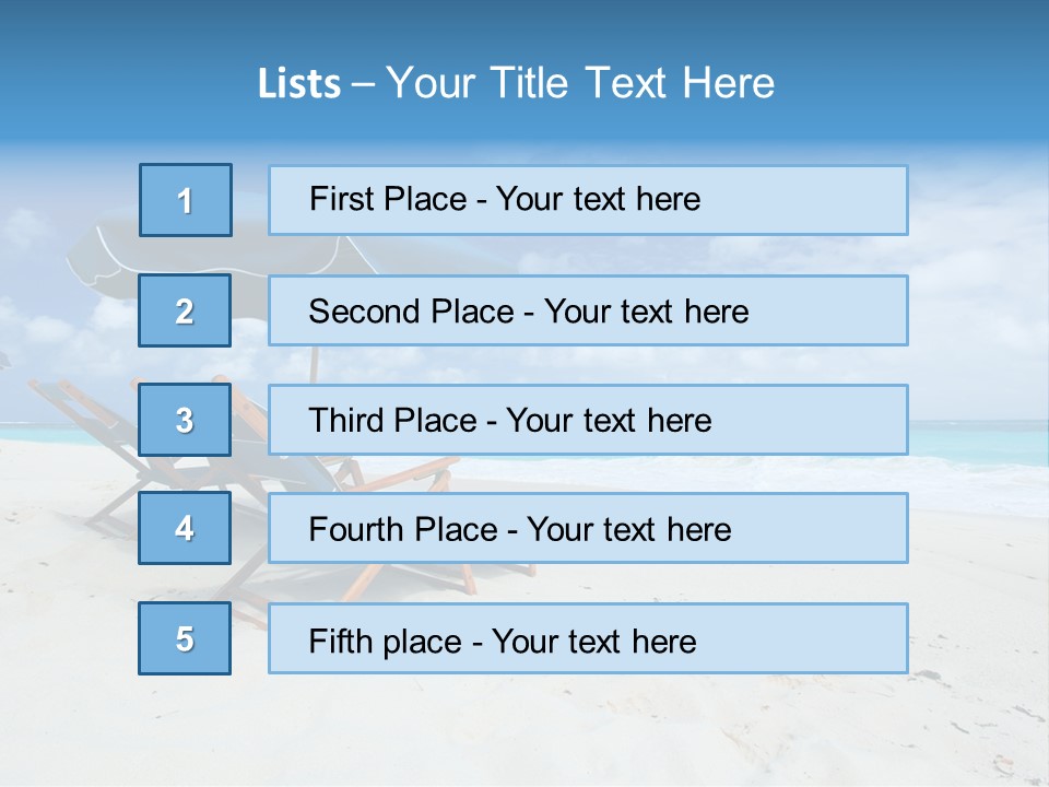 Water Summer Shore PowerPoint Template