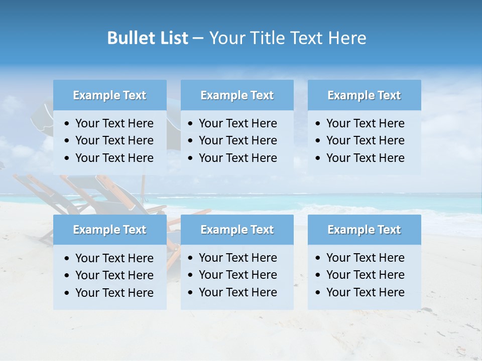 Water Summer Shore PowerPoint Template