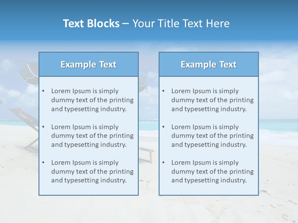 Water Summer Shore PowerPoint Template