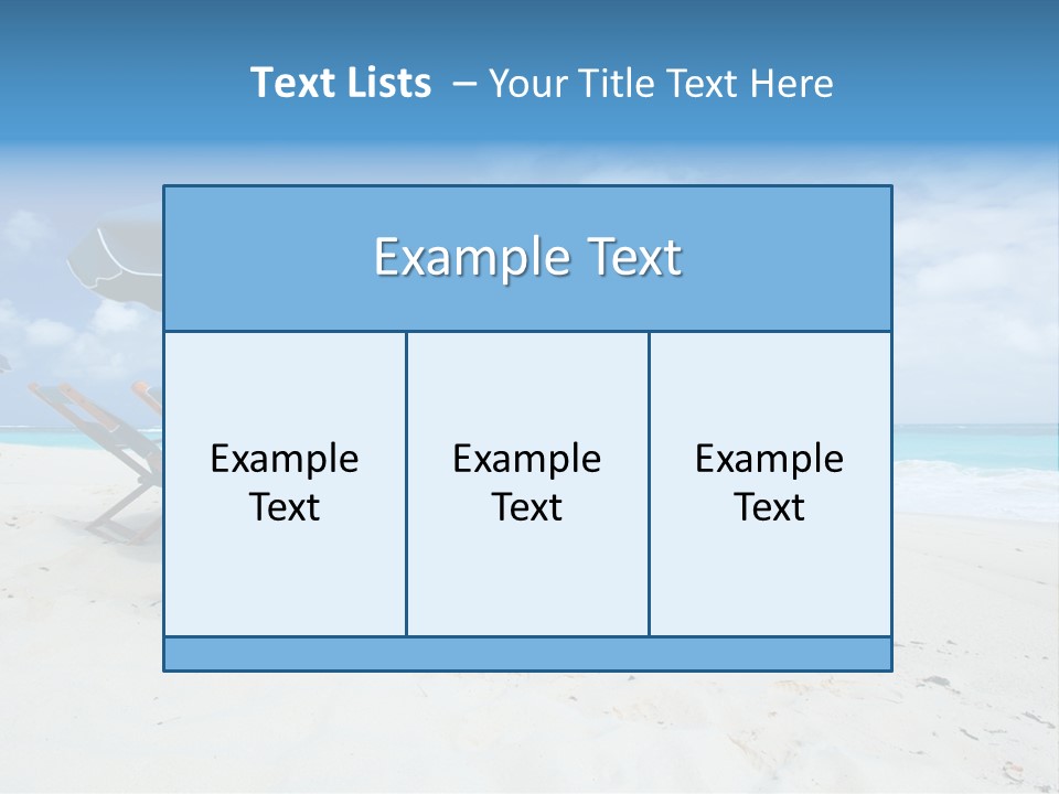 Water Summer Shore PowerPoint Template