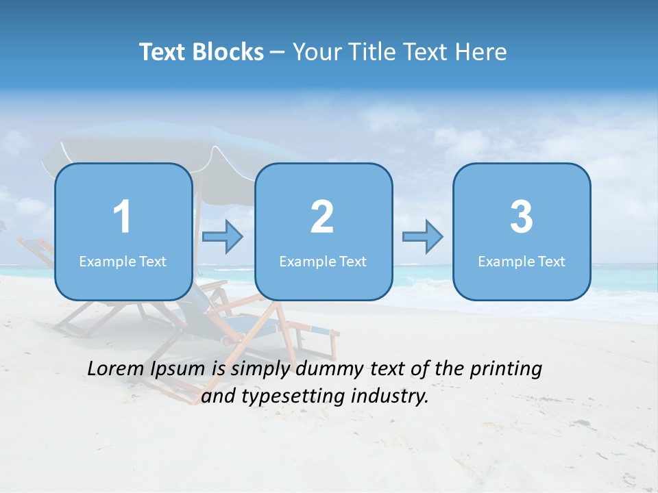 Water Summer Shore PowerPoint Template