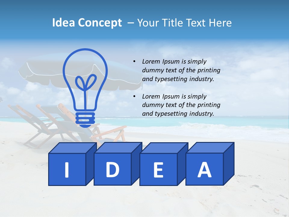 Water Summer Shore PowerPoint Template