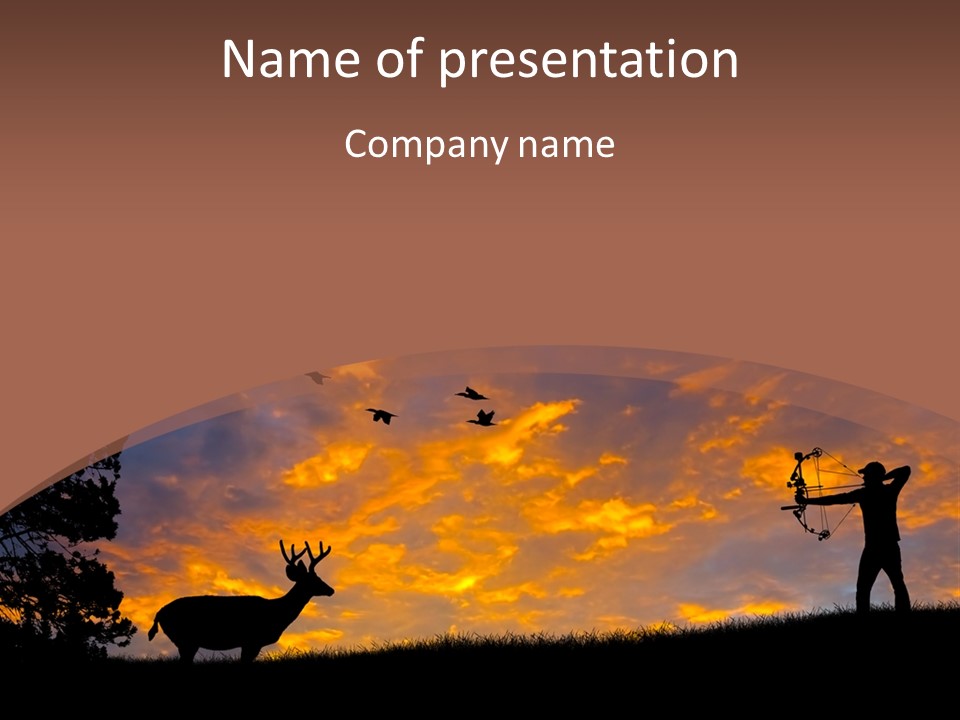 Person Man Field PowerPoint Template