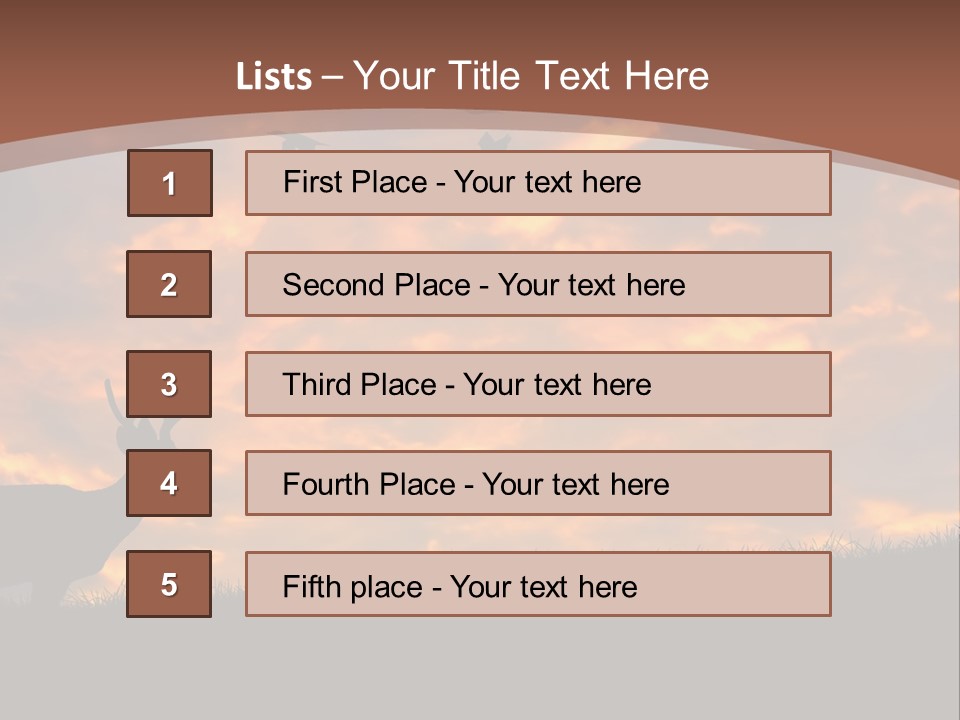 Person Man Field PowerPoint Template