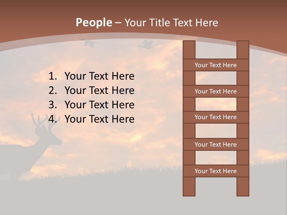 Person Man Field PowerPoint Template
