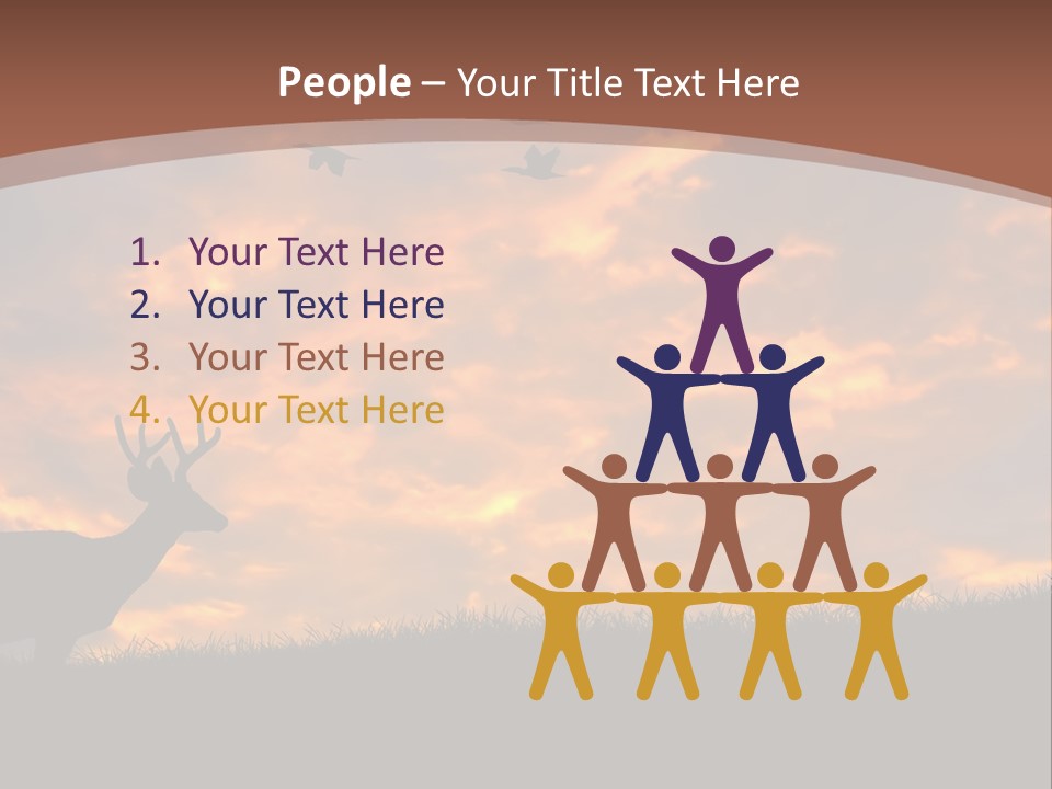 Person Man Field PowerPoint Template