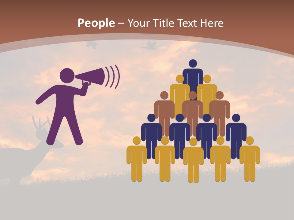 Person Man Field PowerPoint Template