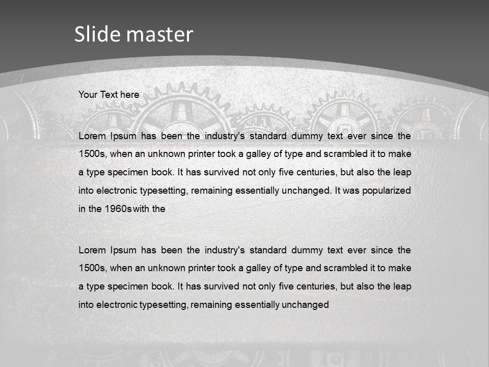 Mechanic Industrial Wall PowerPoint Template