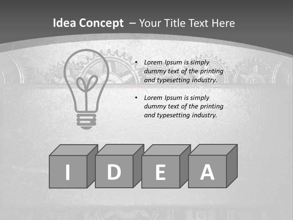 Mechanic Industrial Wall PowerPoint Template