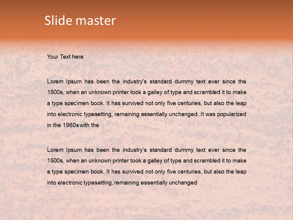 Pattern Steel Door PowerPoint Template