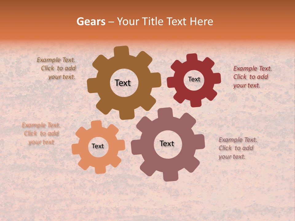 Pattern Steel Door PowerPoint Template