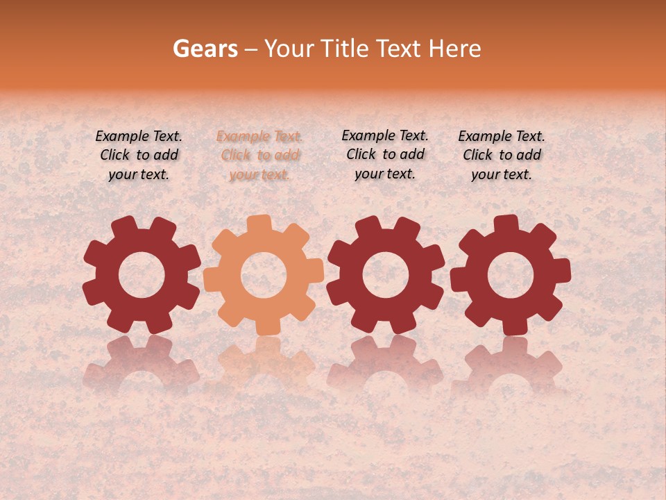 Pattern Steel Door PowerPoint Template