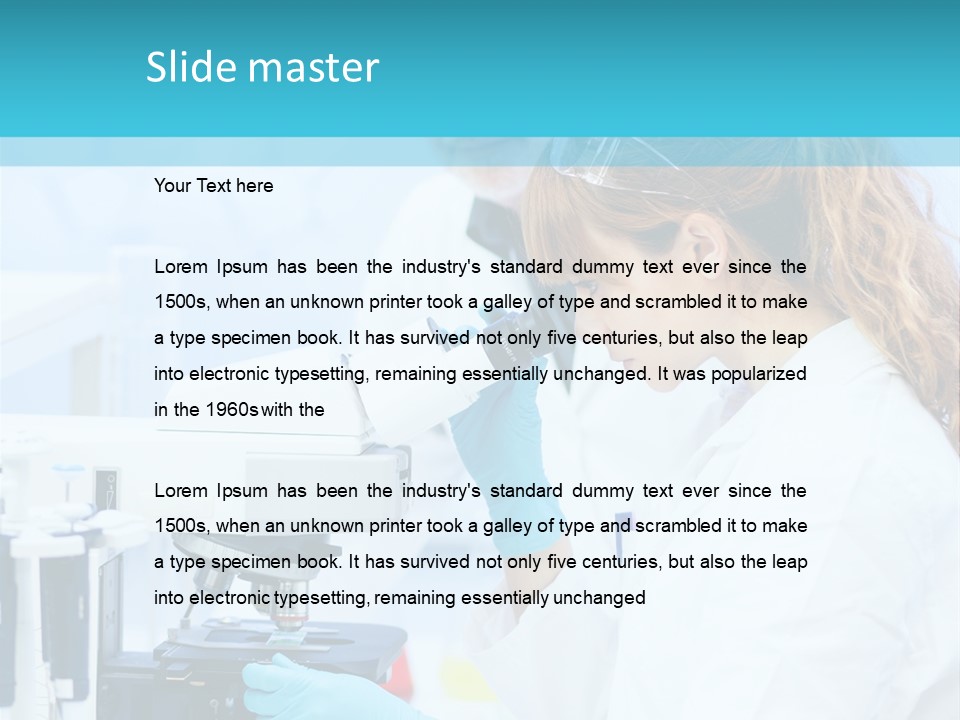 Pharmacy Pipette Gloves PowerPoint Template