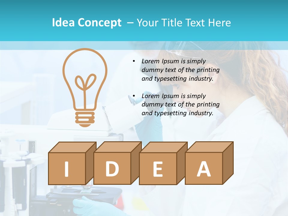 Pharmacy Pipette Gloves PowerPoint Template