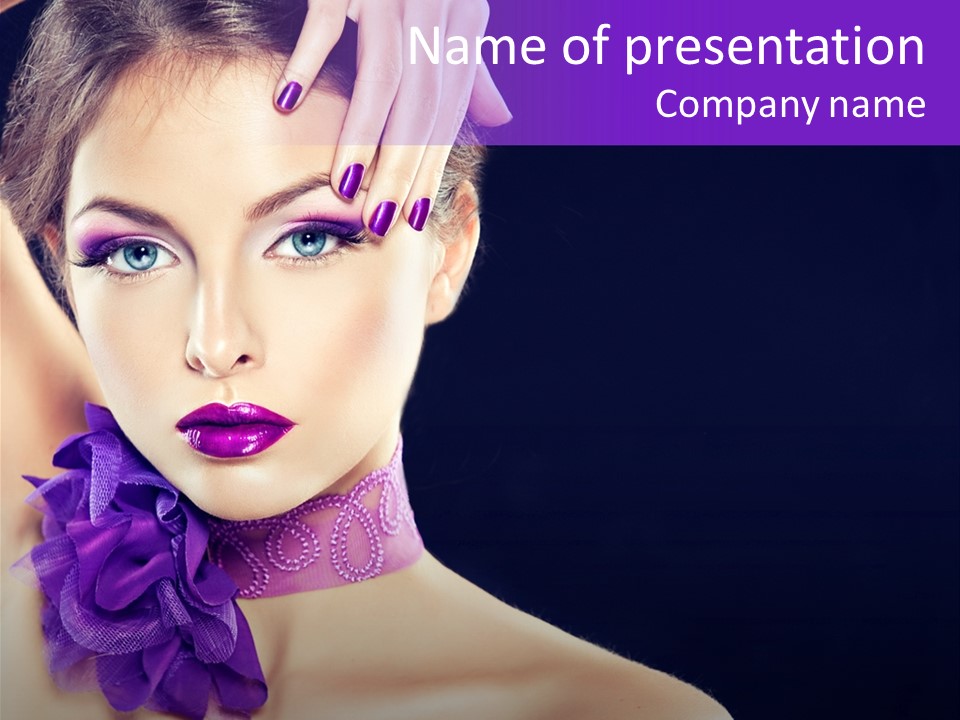 Jewellery Earring Female PowerPoint Template