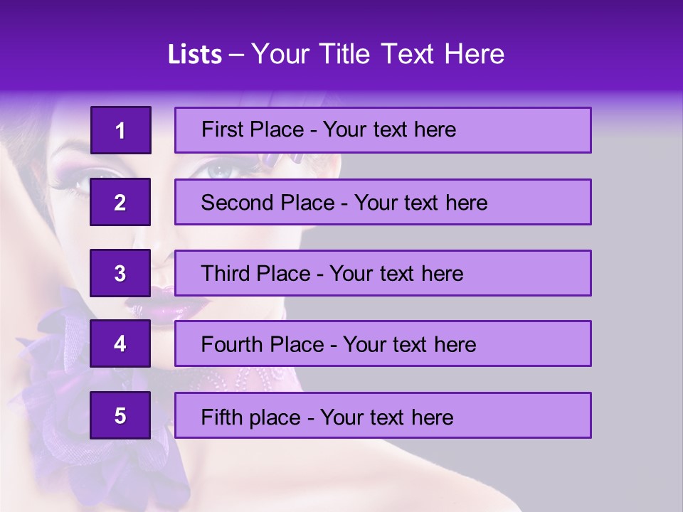 Jewellery Earring Female PowerPoint Template