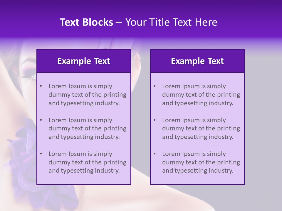 Jewellery Earring Female PowerPoint Template
