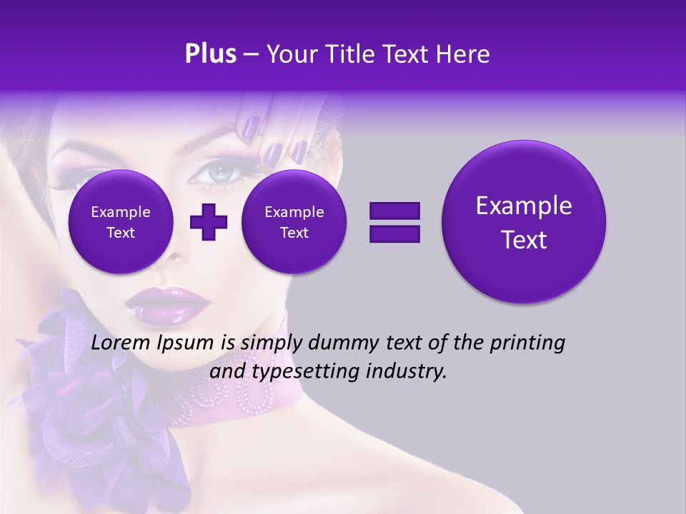 Jewellery Earring Female PowerPoint Template