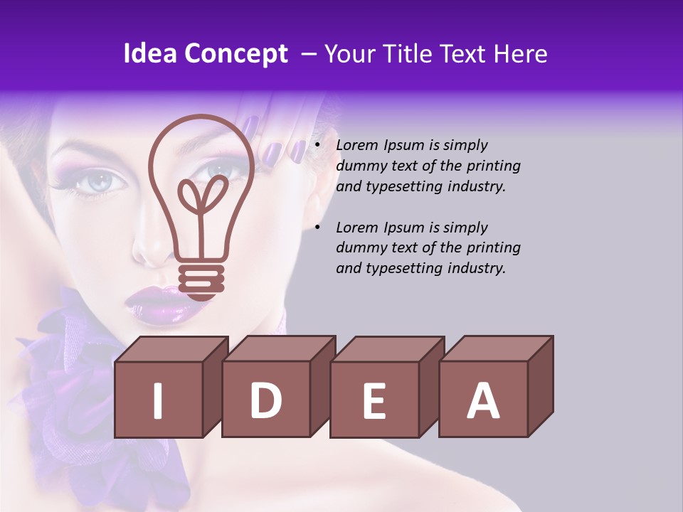 Jewellery Earring Female PowerPoint Template