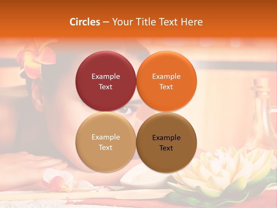 Girl Indoor Spa PowerPoint Template