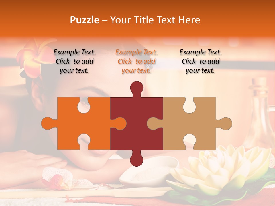 Girl Indoor Spa PowerPoint Template