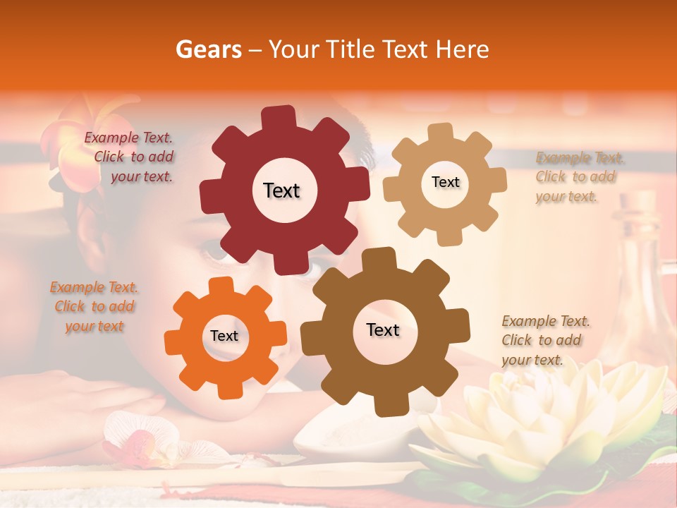 Girl Indoor Spa PowerPoint Template