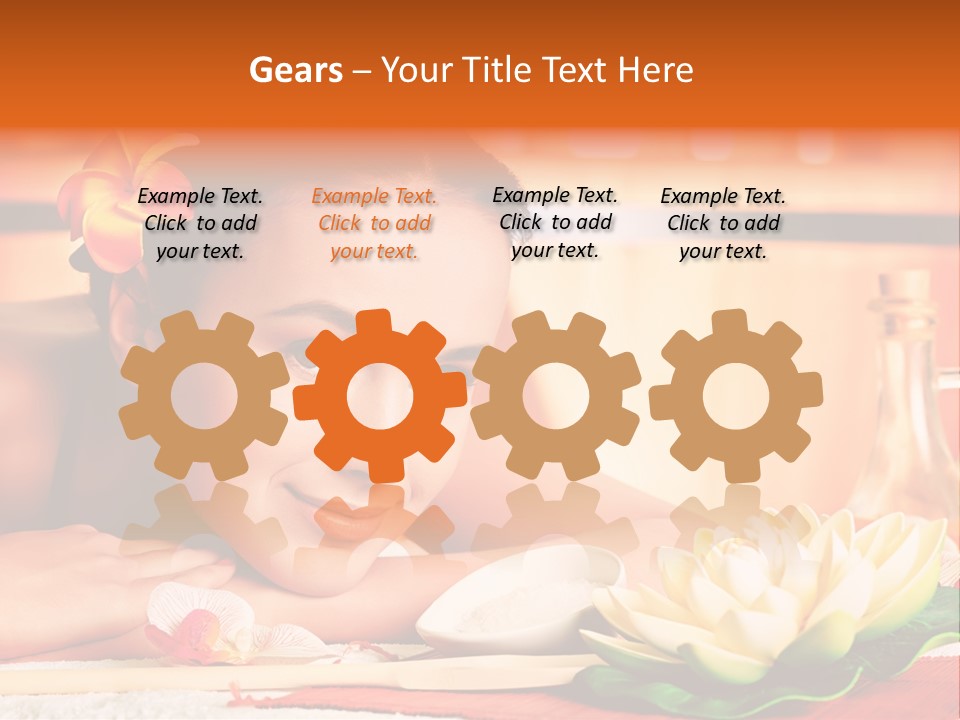 Girl Indoor Spa PowerPoint Template