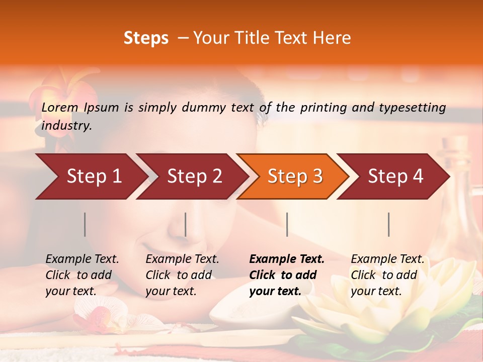 Girl Indoor Spa PowerPoint Template