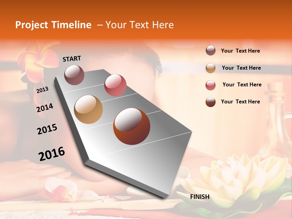 Girl Indoor Spa PowerPoint Template