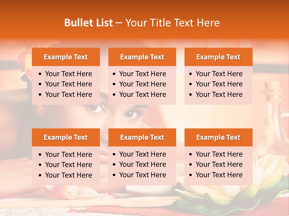 Girl Indoor Spa PowerPoint Template