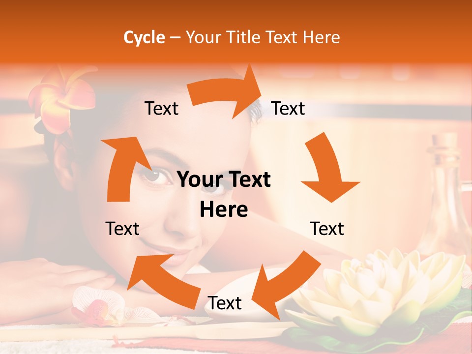 Girl Indoor Spa PowerPoint Template