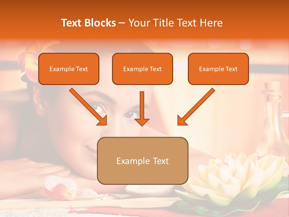 Girl Indoor Spa PowerPoint Template