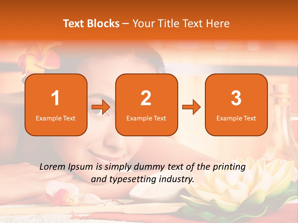 Girl Indoor Spa PowerPoint Template