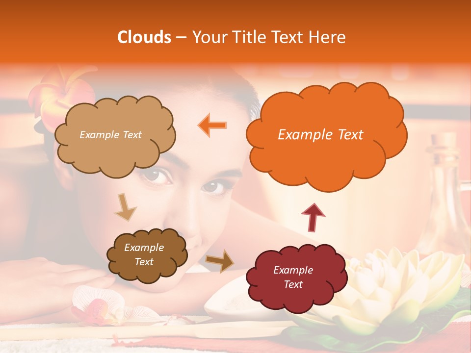 Girl Indoor Spa PowerPoint Template